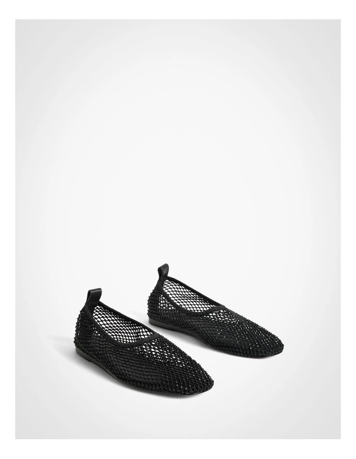 Mindy Mesh Flats in Black image 3
