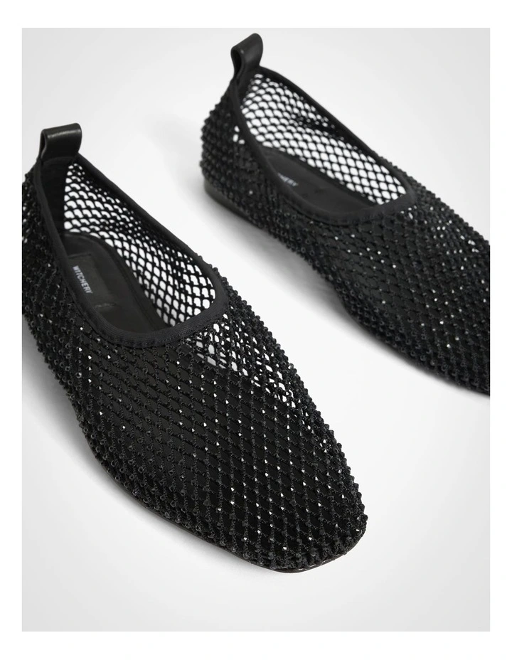 Mindy Mesh Flats in Black image 4