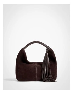 Jade Mini Tassel Bag in Espresso