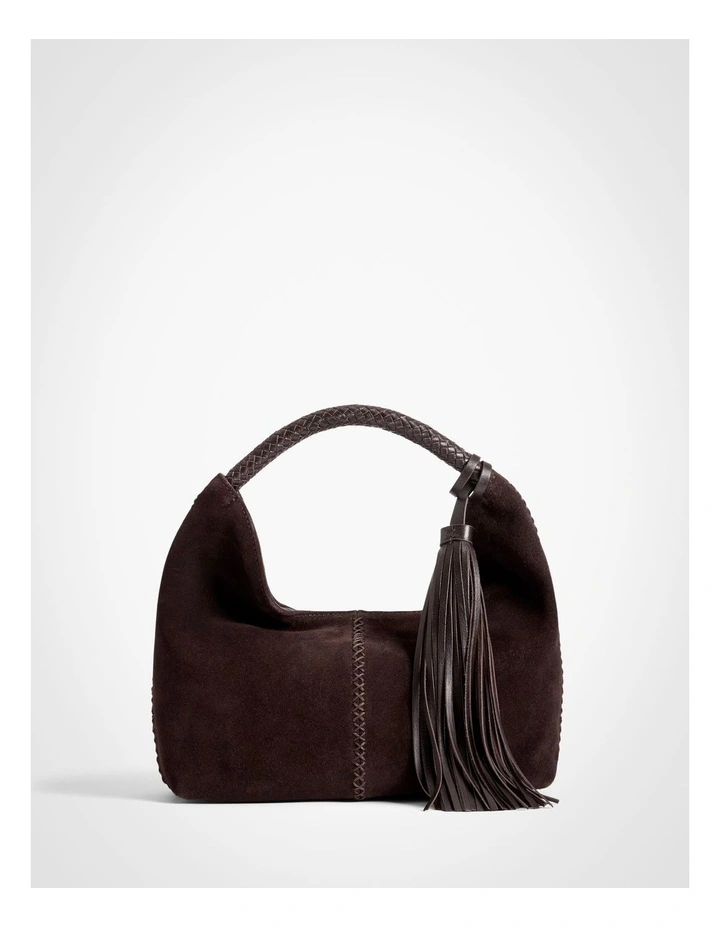 Jade Mini Tassel Bag in Espresso image 1