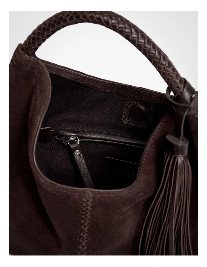Jade Mini Tassel Bag in Espresso image 4