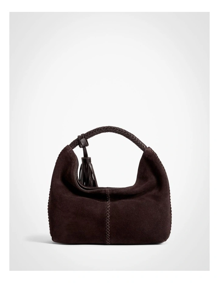 Jade Mini Tassel Bag in Espresso image 5