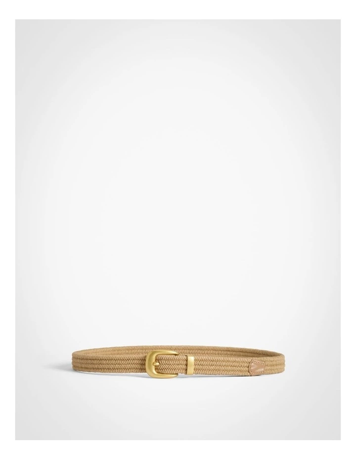 Cora Stretch Woven Belt in Natural image 1