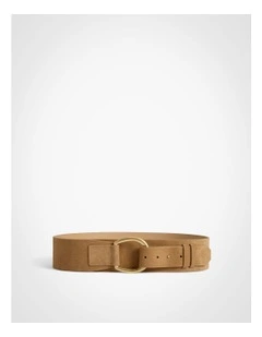 Stevie Wide Belt in Camel