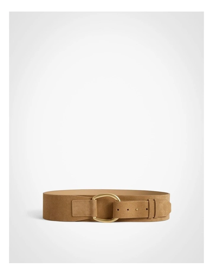 Stevie Wide Belt in Camel image 1