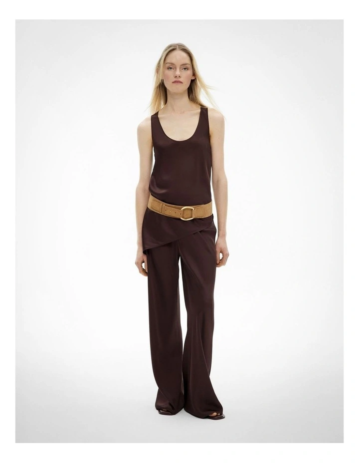 Stevie Wide Belt in Camel image 2