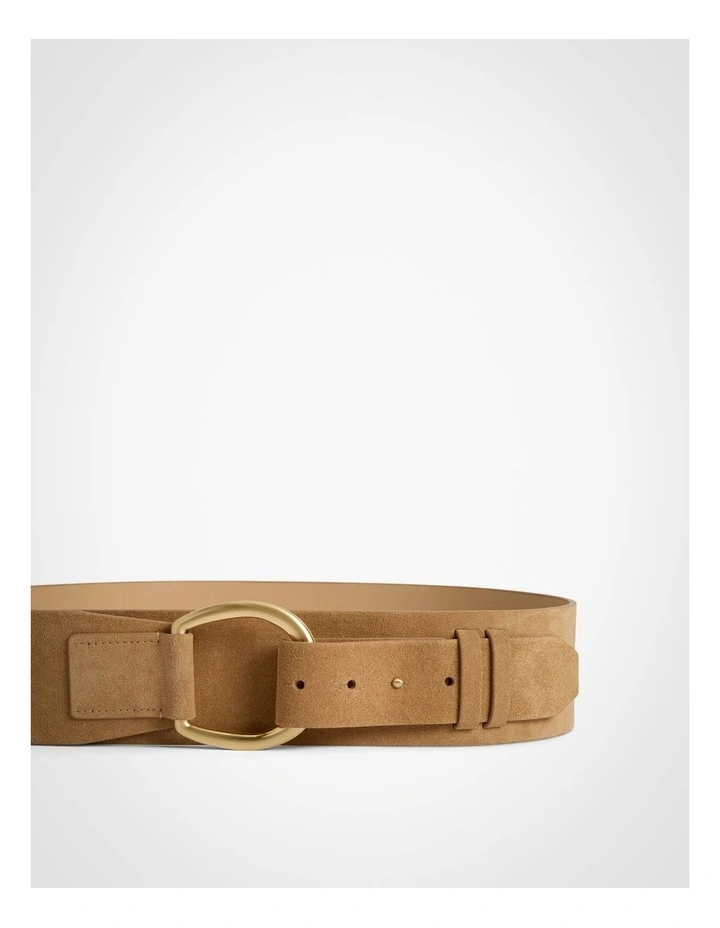 Stevie Wide Belt in Camel image 3
