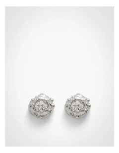 Clea Stud Earrings in Silver