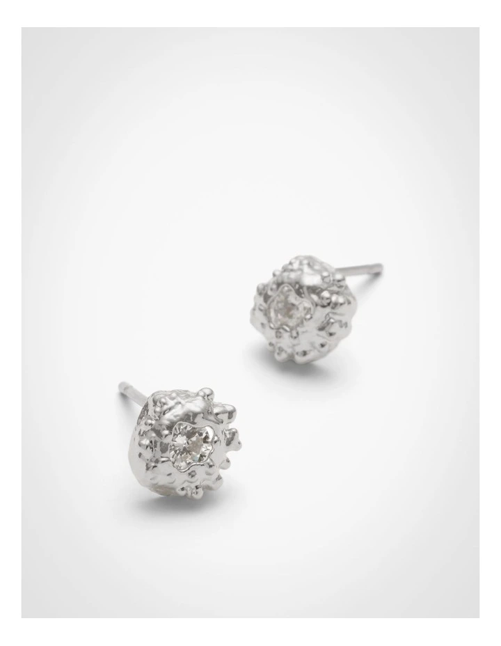 Clea Stud Earrings in Silver image 4