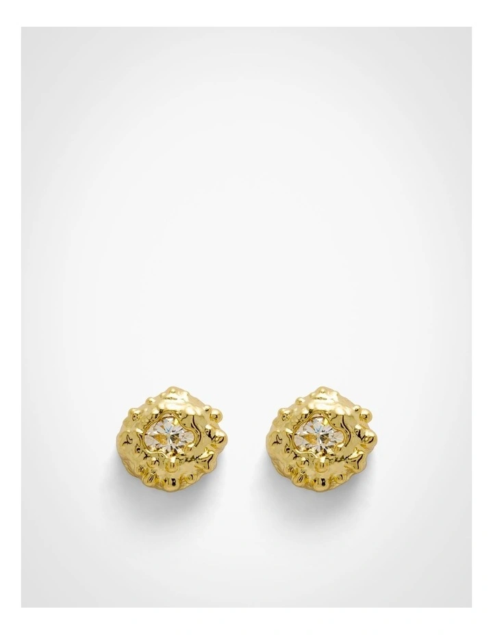 Clea Stud Earrings in Gold image 1