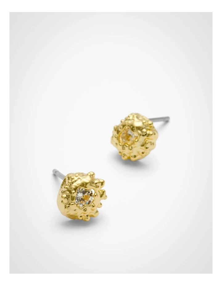 Clea Stud Earrings in Gold image 4