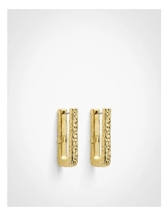 Sage Hoop Earrings in Gold