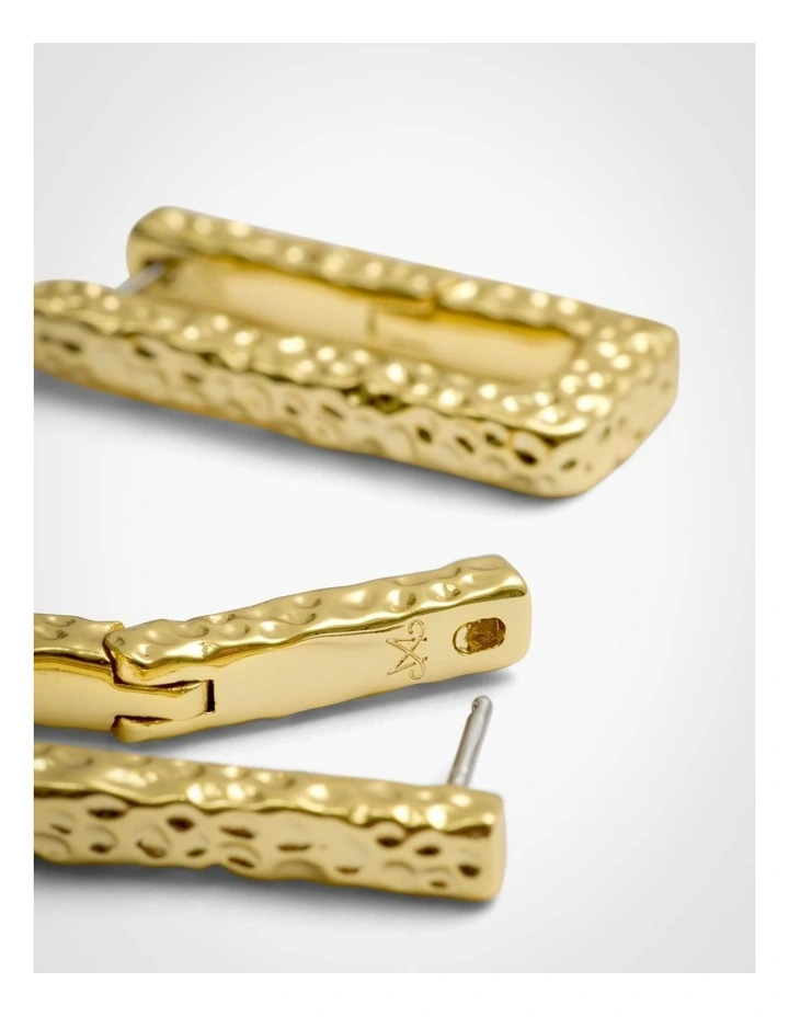 Sage Hoop Earrings in Gold image 4