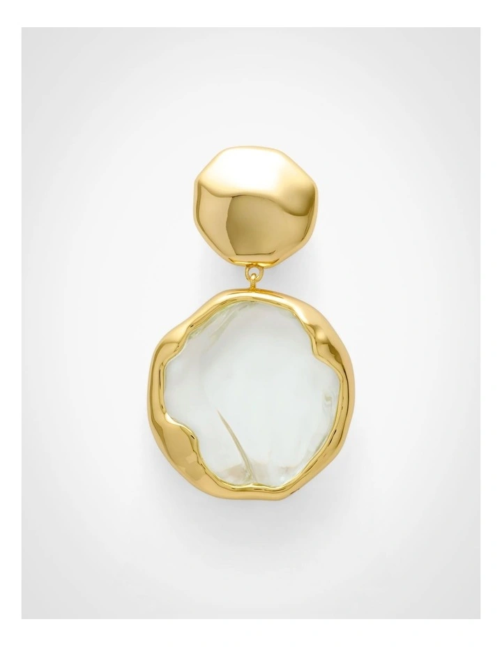 Gwen Drop Earrings in Gold image 3