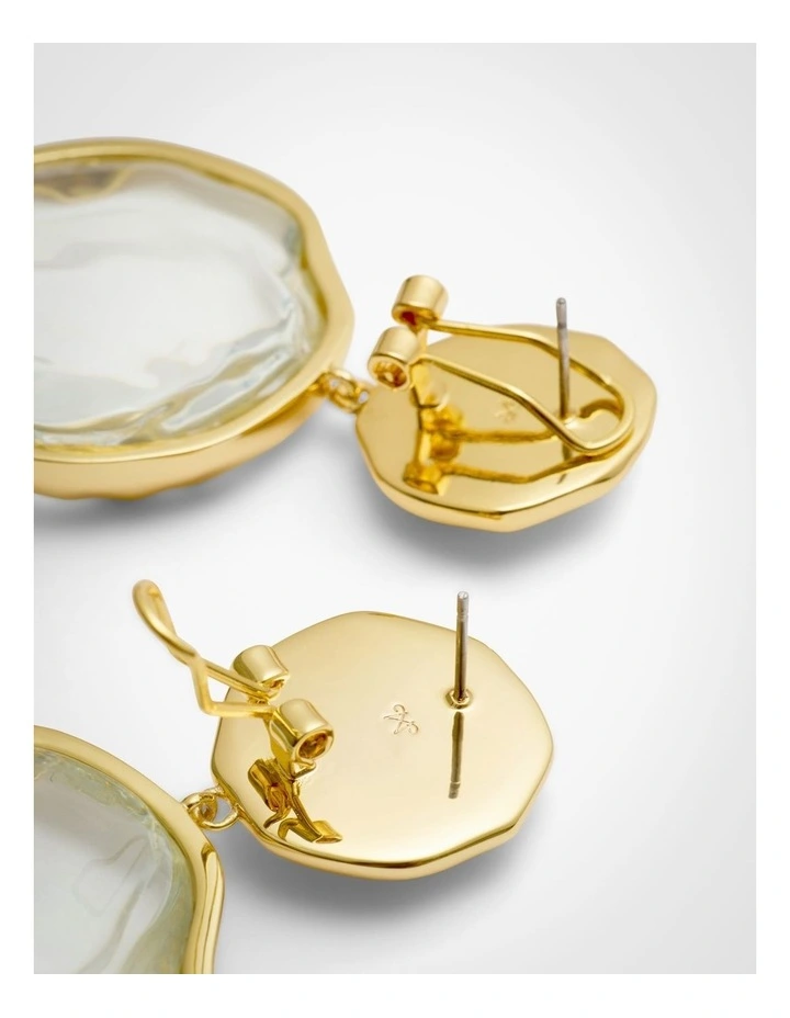 Gwen Drop Earrings in Gold image 4