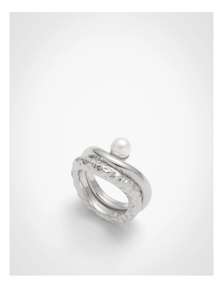 Sage Ring Stack in Silver image 1