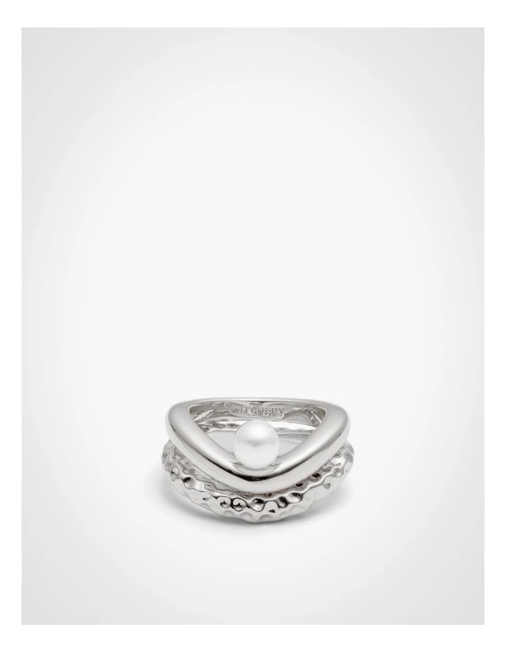 Sage Ring Stack in Silver image 3