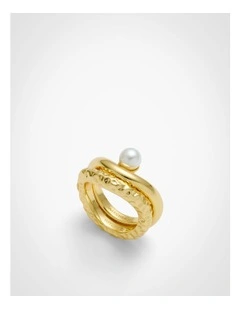 Sage Ring Stack in Gold