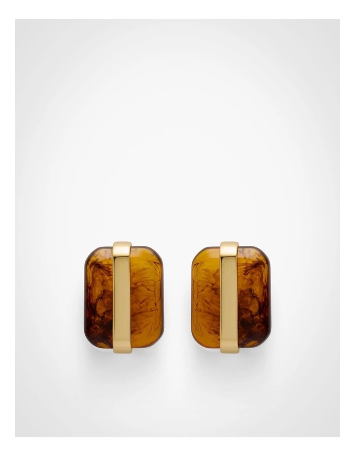 Nerida Stud Earrings in Gold image 1