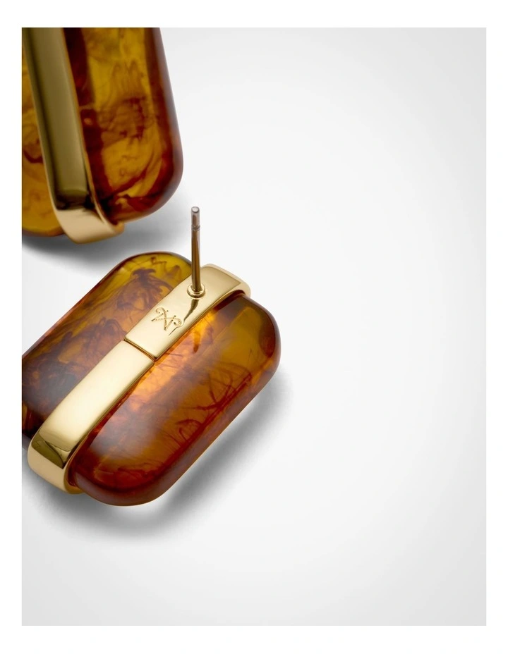 Nerida Stud Earrings in Gold image 4