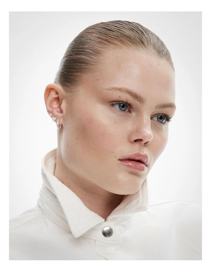 Jordyn Earrings Set in Silver image 2