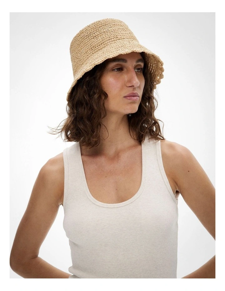 Mia Bucket Hat in Natural image 2