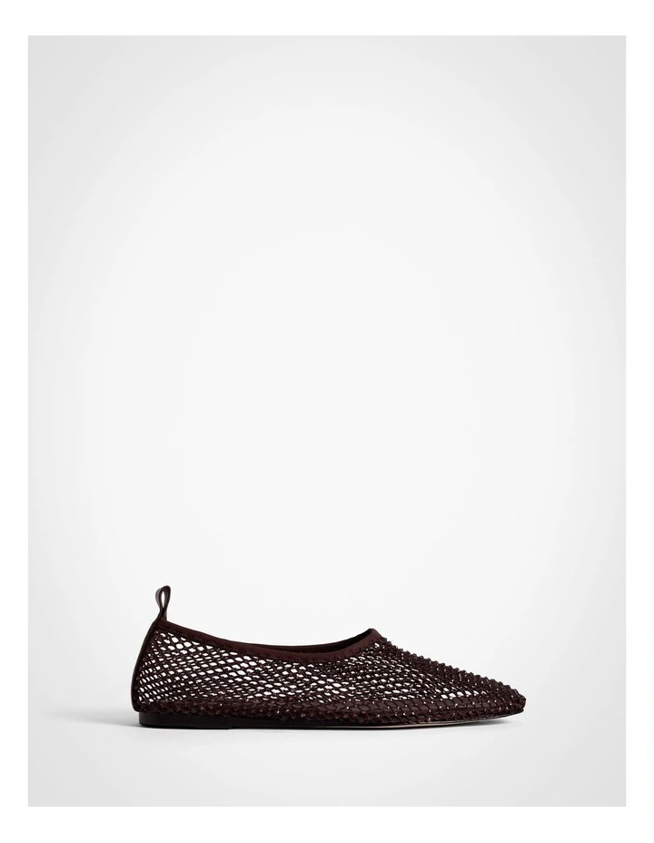 Mindy Mesh Flats in Fig image 1