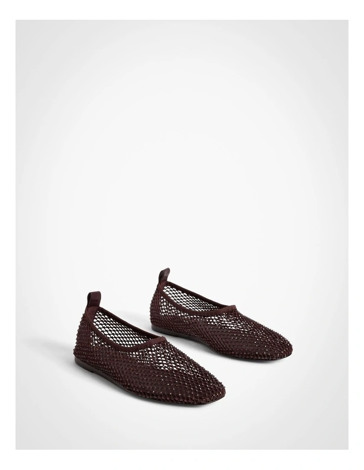 Mindy Mesh Flats in Fig image 3