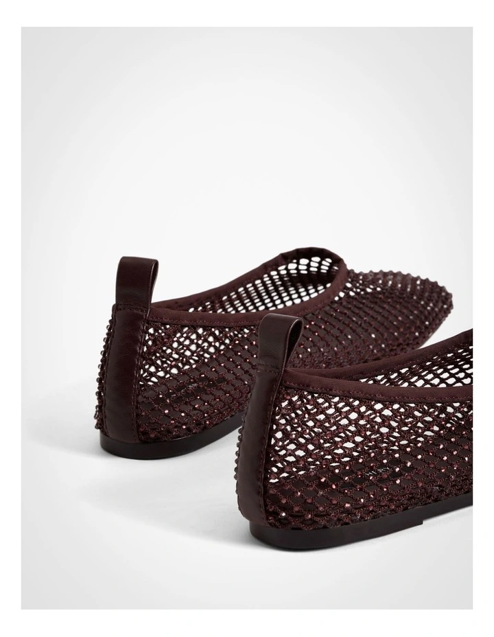 Mindy Mesh Flats in Fig image 5