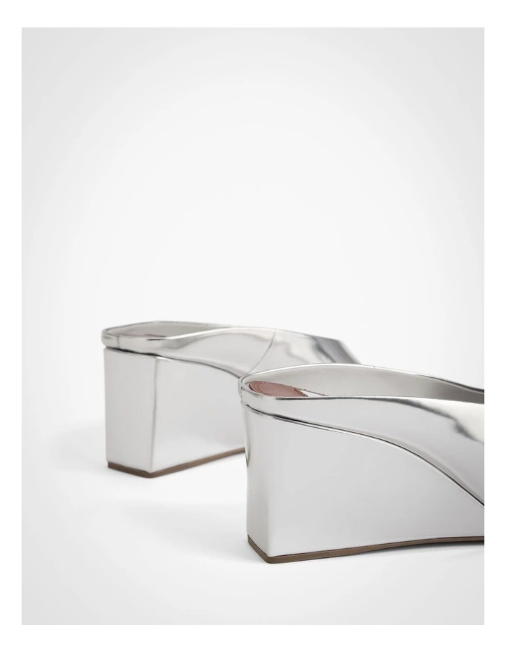 Leni Wedge Heels in Silver image 5