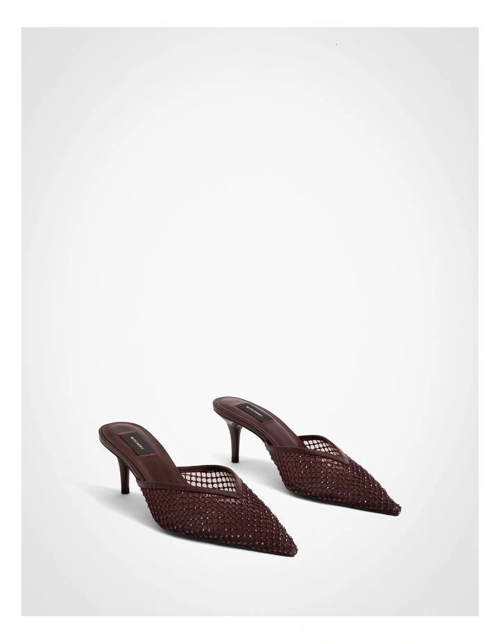 Mindy Mesh Mule Heels in Fig image 3