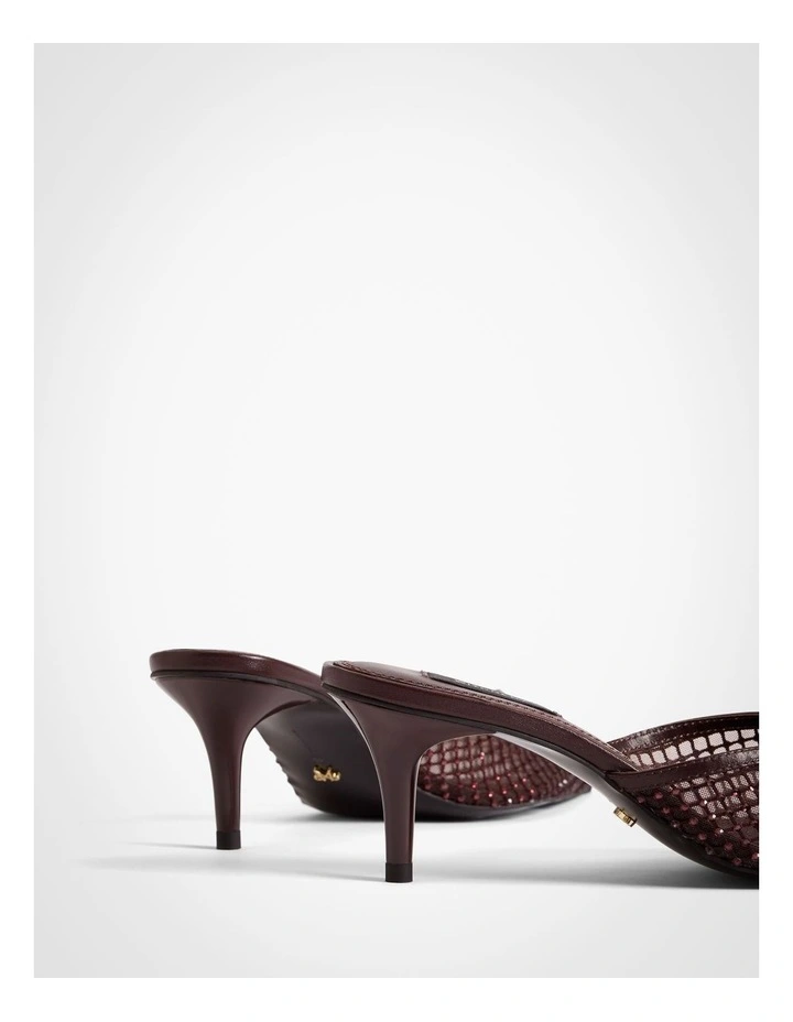 Mindy Mesh Mule Heels in Fig image 5