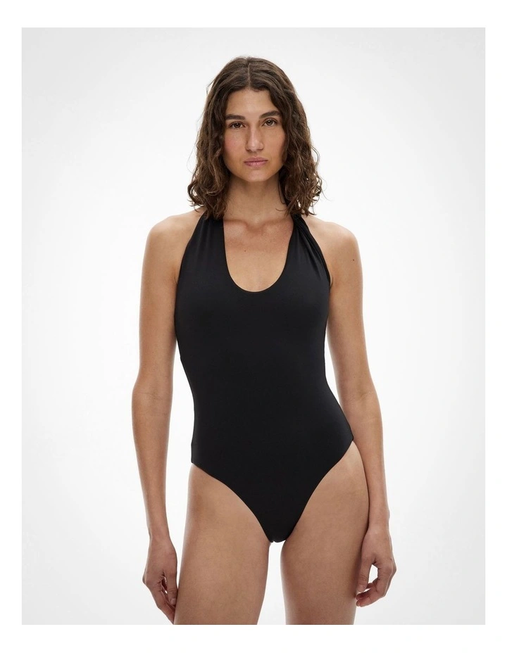 Twist One Piece in Black image 1