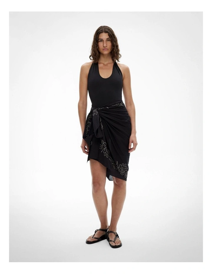 Twist One Piece in Black image 2