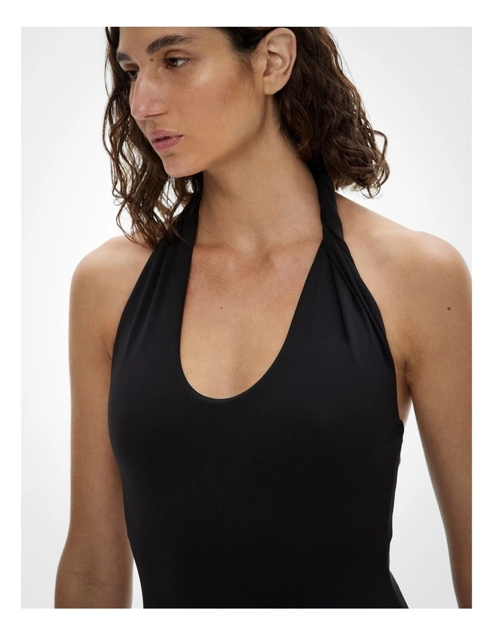Twist One Piece in Black image 3