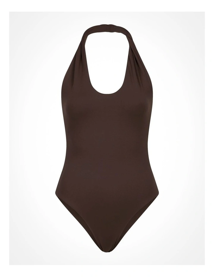 Twist One Piece in Cocoa image 5