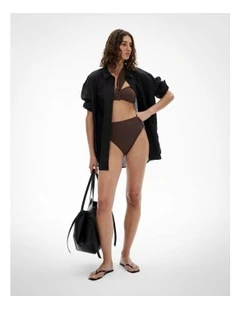 Twist Bikini Bottom in Cocoa