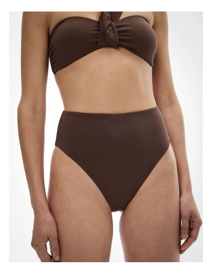 Twist Bikini Bottom in Cocoa image 3