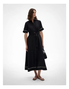 Contrast Maxi Dress in Black
