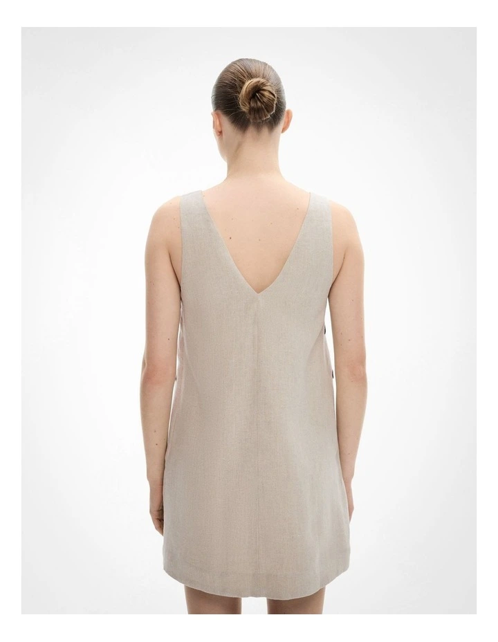 Corded Shift Dress in Sand image 4