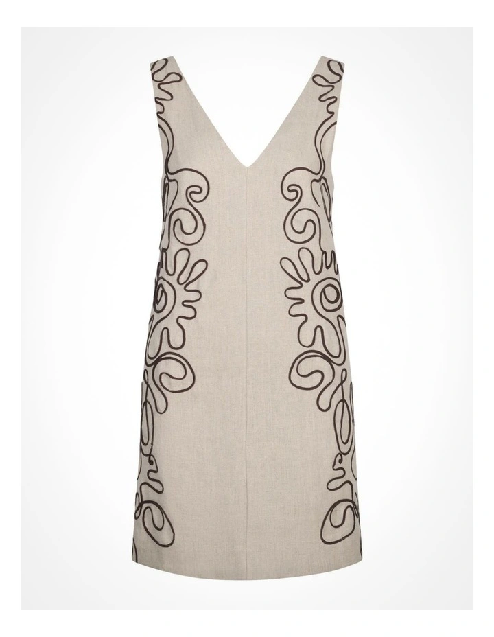 Corded Shift Dress in Sand image 5