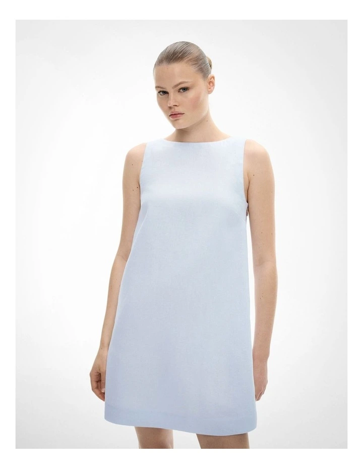 Button Side Dress in Blue Air image 2