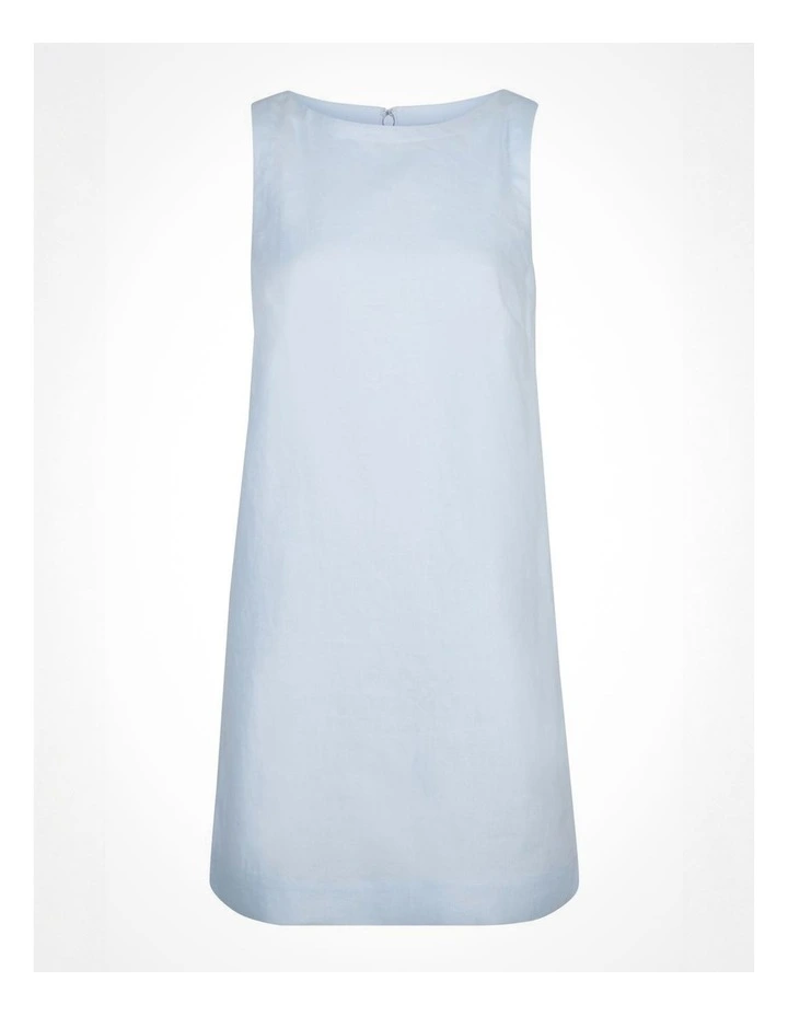 Button Side Dress in Blue Air image 6