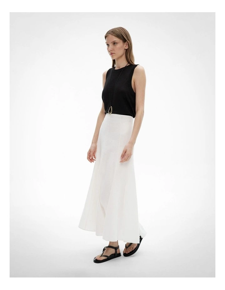 Relaxed Knit Tank Top in Black image 2