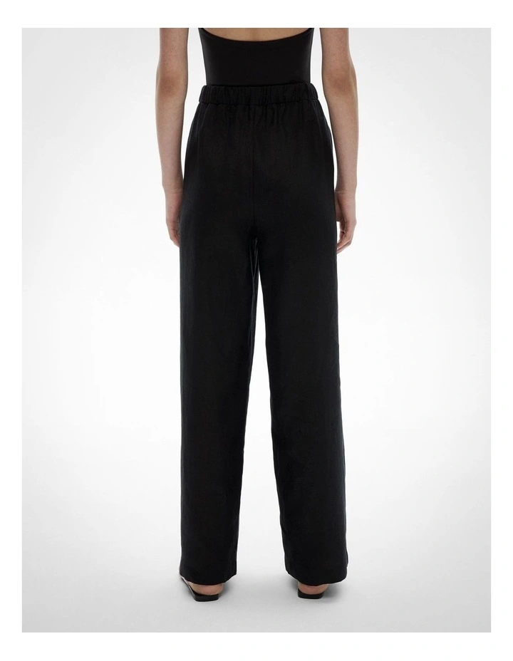 Linen Pants in Black image 4