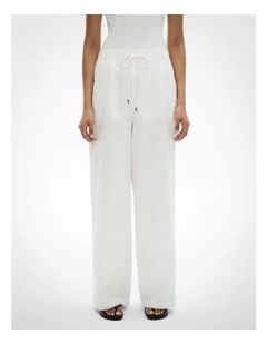 Linen Pants in Fresh White