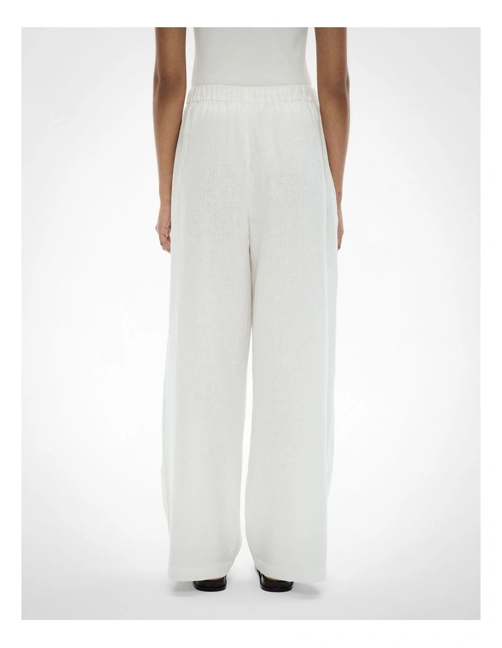 Linen Pants in Fresh White image 4