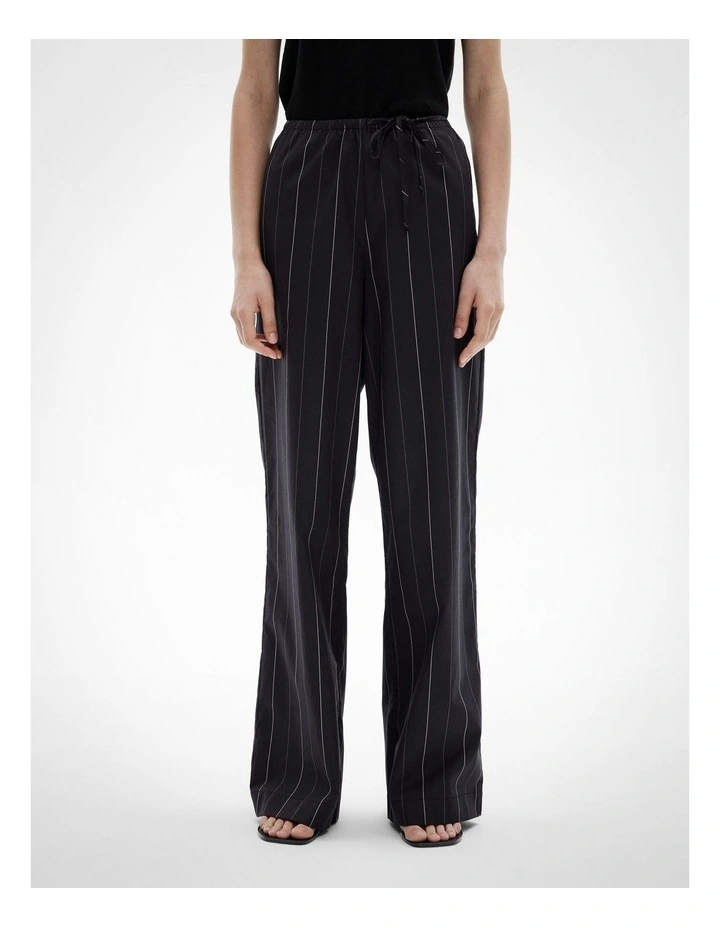 Wrap Tie Pants in Black image 2