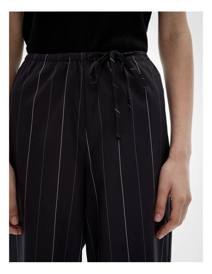 Wrap Tie Pants in Black image 3
