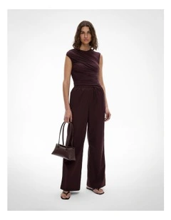 Wrap Tie Pants in Fig